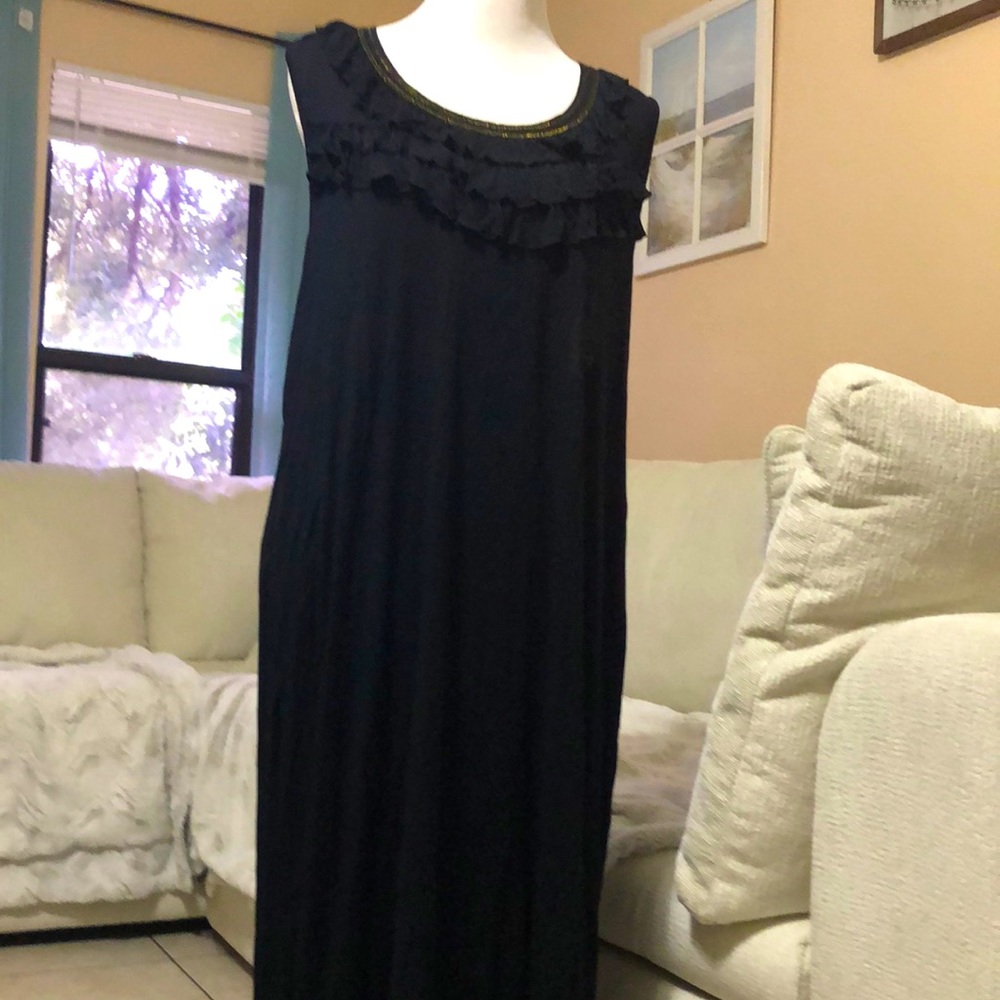 Womens Maxi Cotton Spandex Stretch Dress Plus size 3X